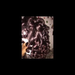 Ombré Burgandy virgin hair wig